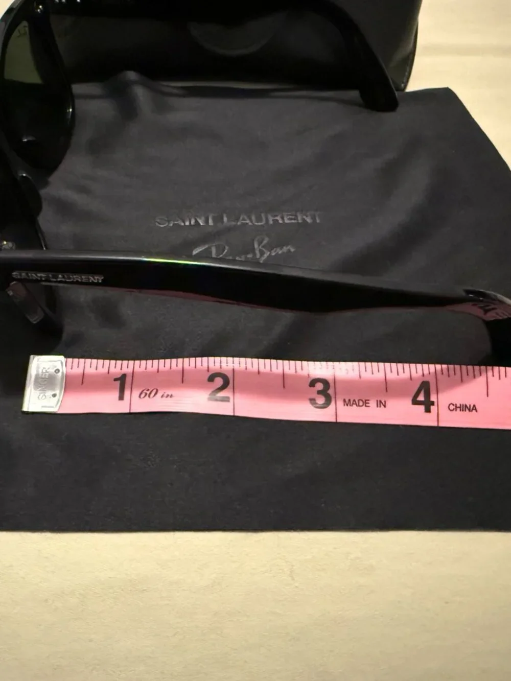 RAY BAN x SAINT LAURENT Limited Edition Unisex Wayfarer Sunglasses - Picture 12 of 14